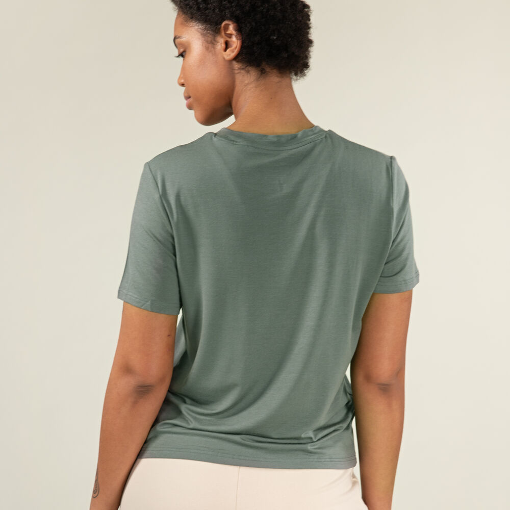 T-skjorte i Tencel™/Ull, grey-green, hi-res