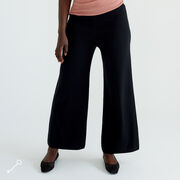Loungewear bukse merinoull, black, hi-res